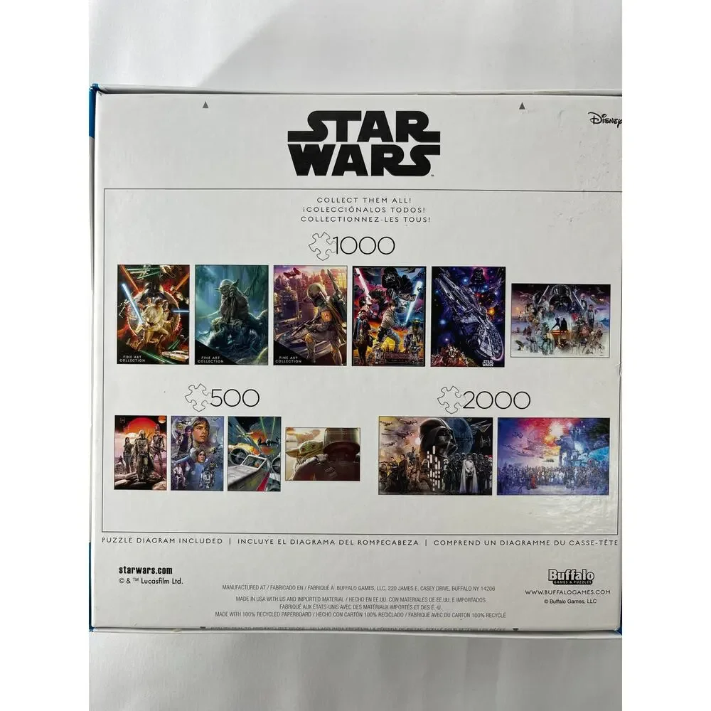 Star Wars The Mandalorian Disney Buffalo 1000 Piece Jigsaw Puzzle NEW
